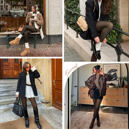 Étoile Sheer Fleece Lined Tights