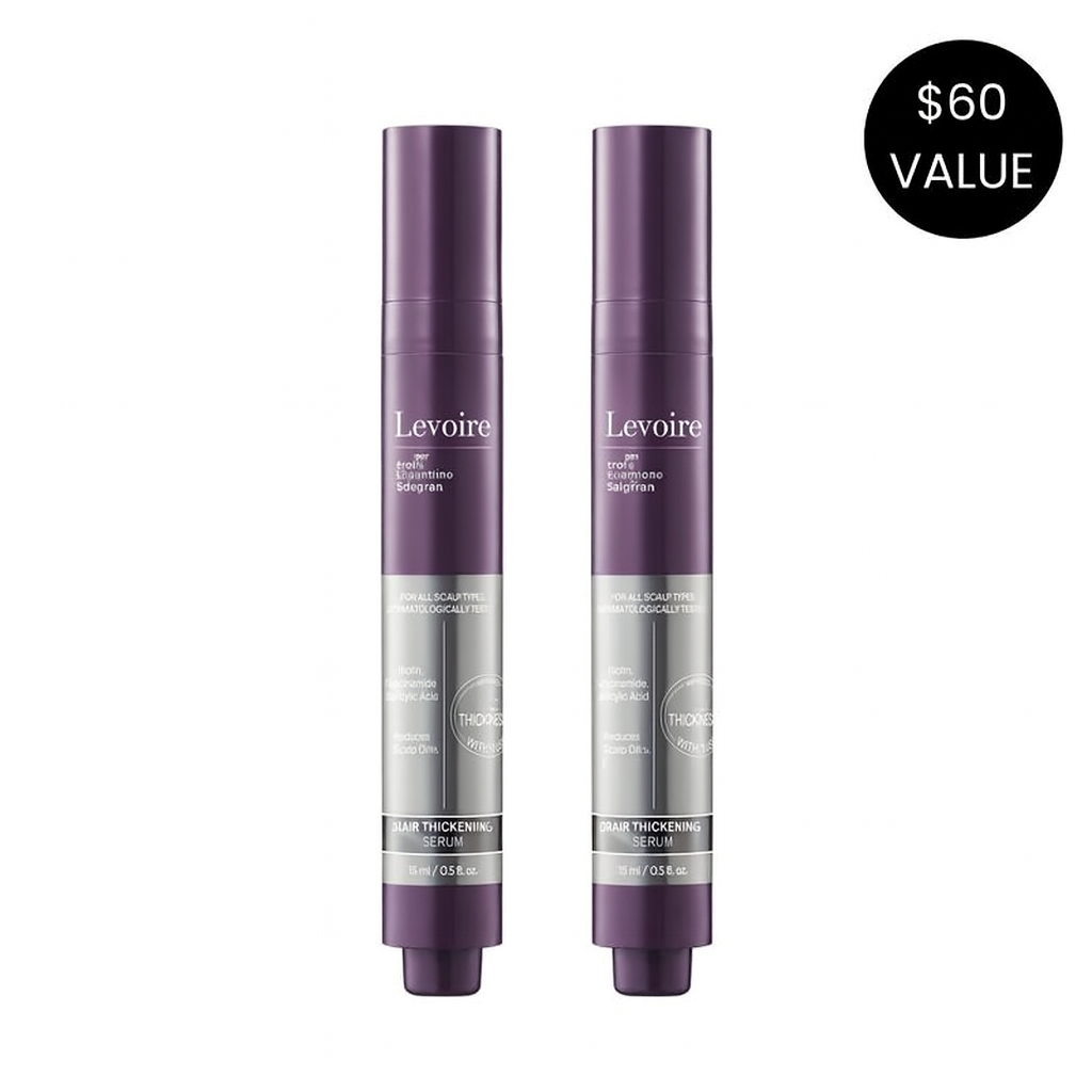 Levoire Hair Thickening Roll On Serum Duo